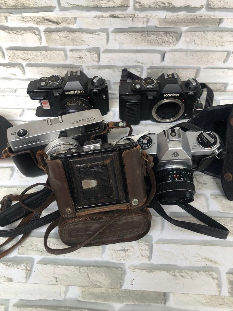 キャノン、コニカなどまとめて5台ジャンク(A166)