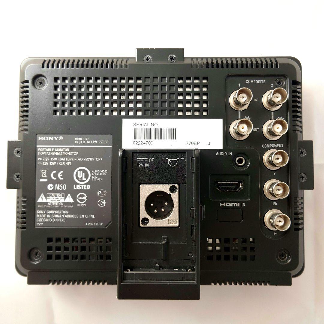 【美品】SONY カメラ用ポータブルモニタ LPM-770BP / 本体のみ②