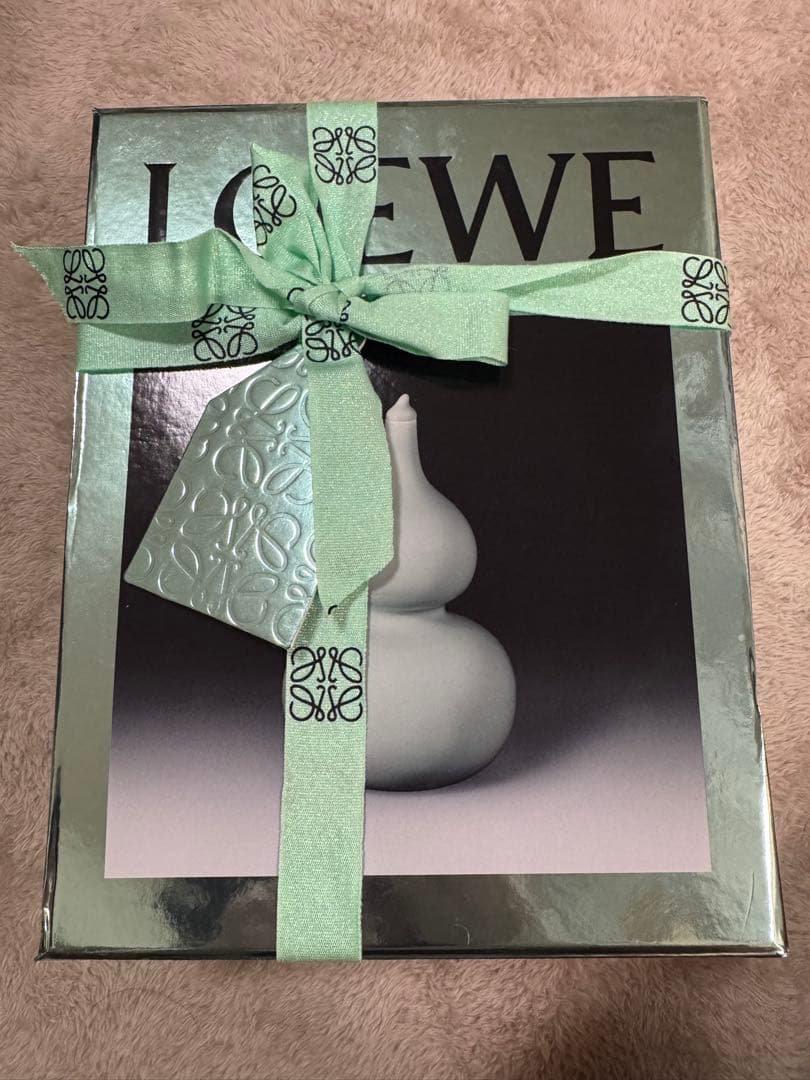 LOEWE アナグラムロゴ モヘヤ混ウールマフラー ブラック