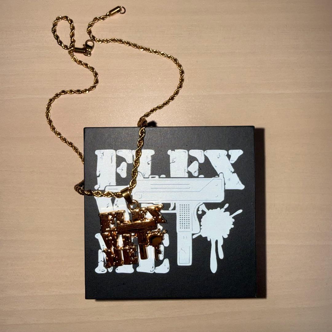 【即完売】 flexwitme ロゴネックレス