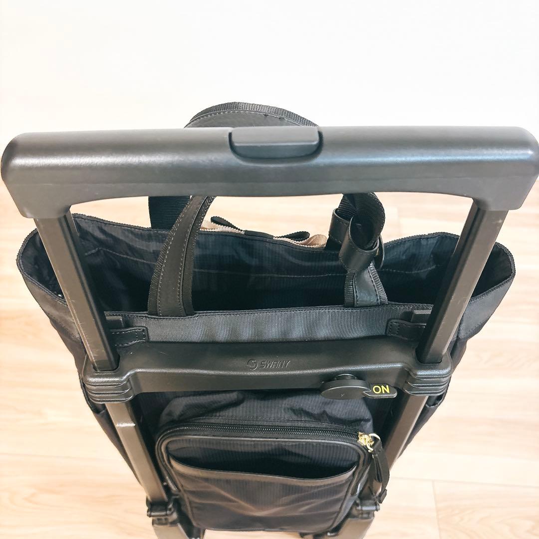 ✨美品✨ スワニー キャリーバッグ D-574 ルバンドIII ブラック 19L