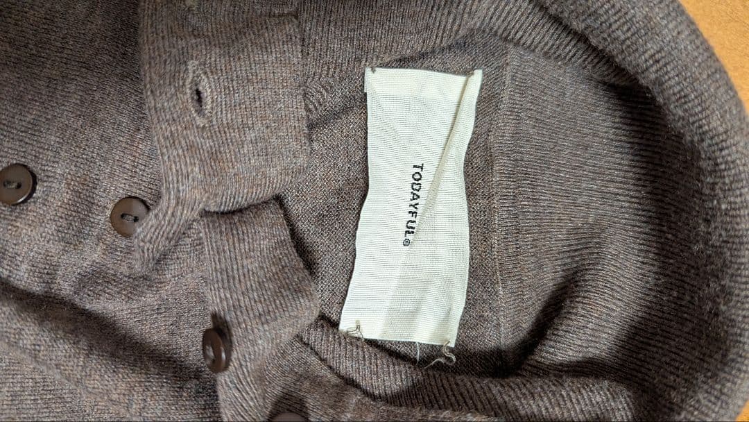 TODAYFUL Front Botton Knit/フロントボタンニット