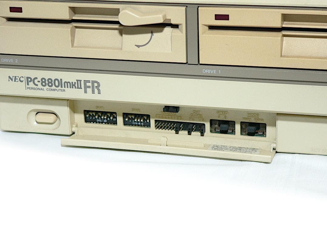 ➁ NEC PC-8801mkIIFR 本体 フルメンテナンスFDD OK動作品