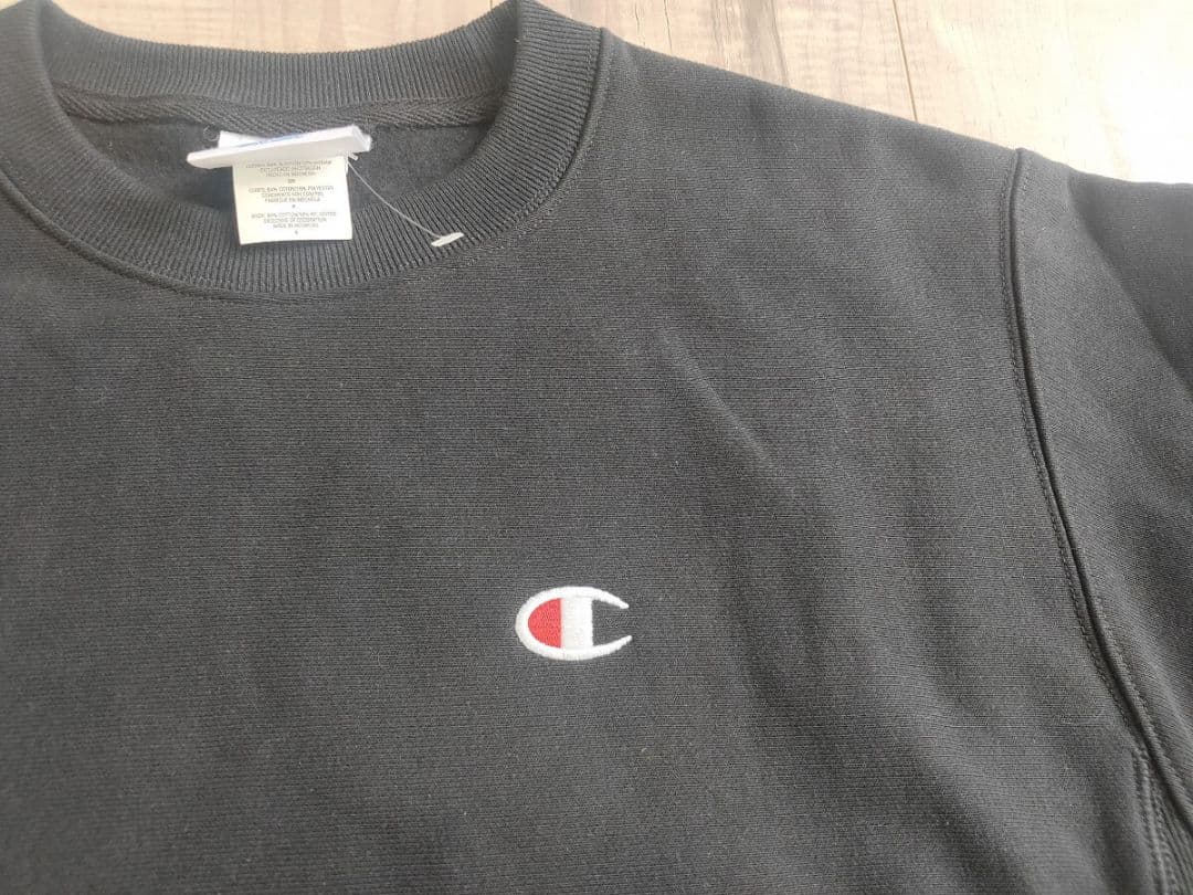 USA-M 新品 champion チャンピオン リバースウィーブ 黒