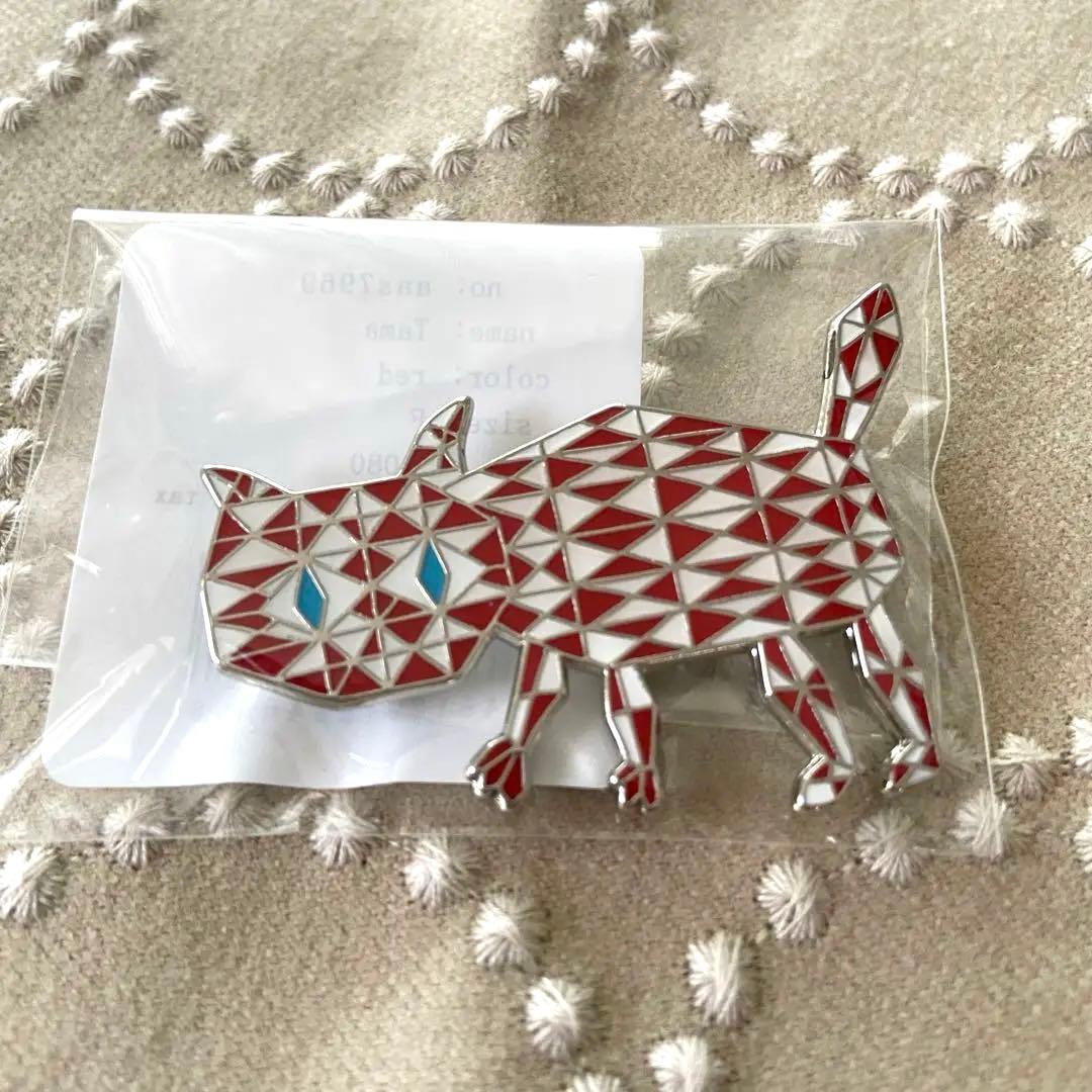 ミナペルホネン⭐︎tama ピンバッジ　red