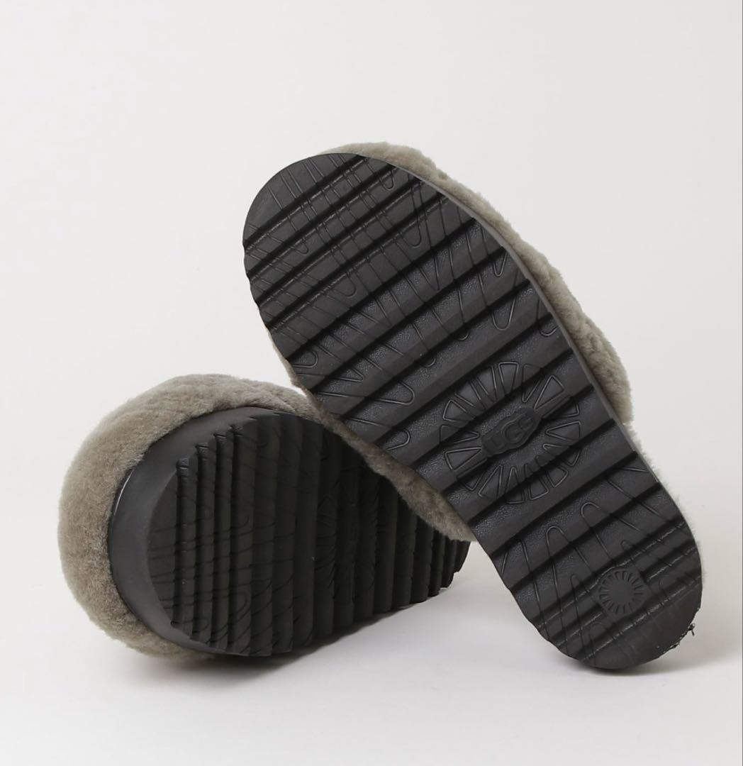 UGG フラットファーサンダル美品24cm