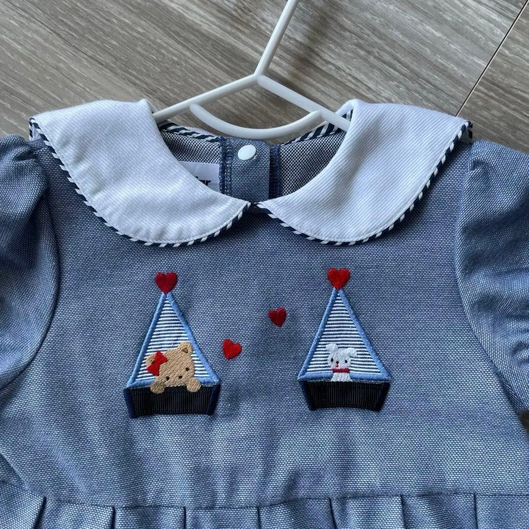 familiar フレアワンピース　80