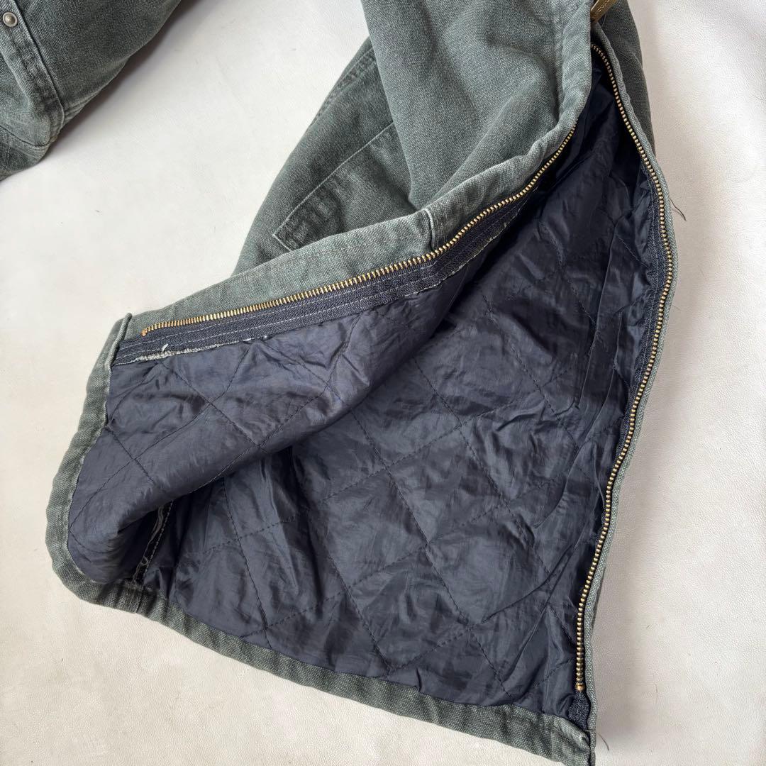 未使用 USA製 カーハート ダブルニー ダック オーバーオール モスグリーン