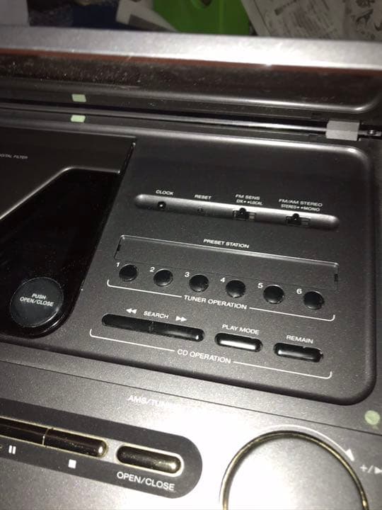 SONY ソニー 高級 CD 電蓄 プレイヤー リモコン付き