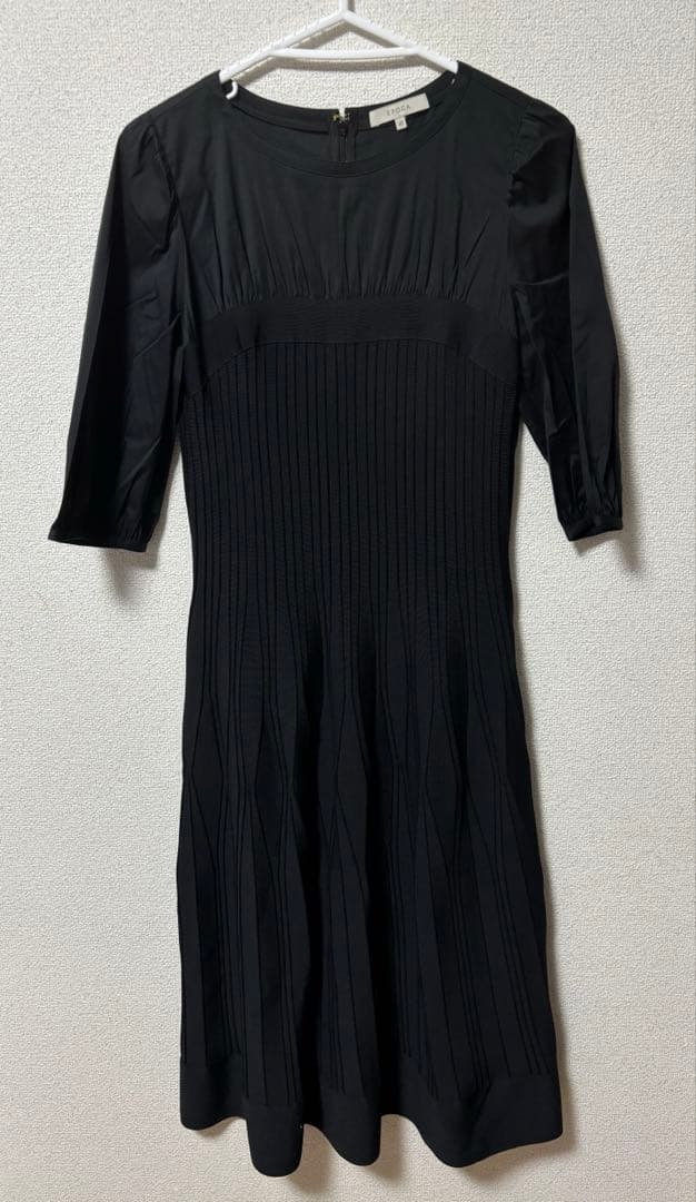 美品 EPOCA ドライポリエステル ニットコンビドレス