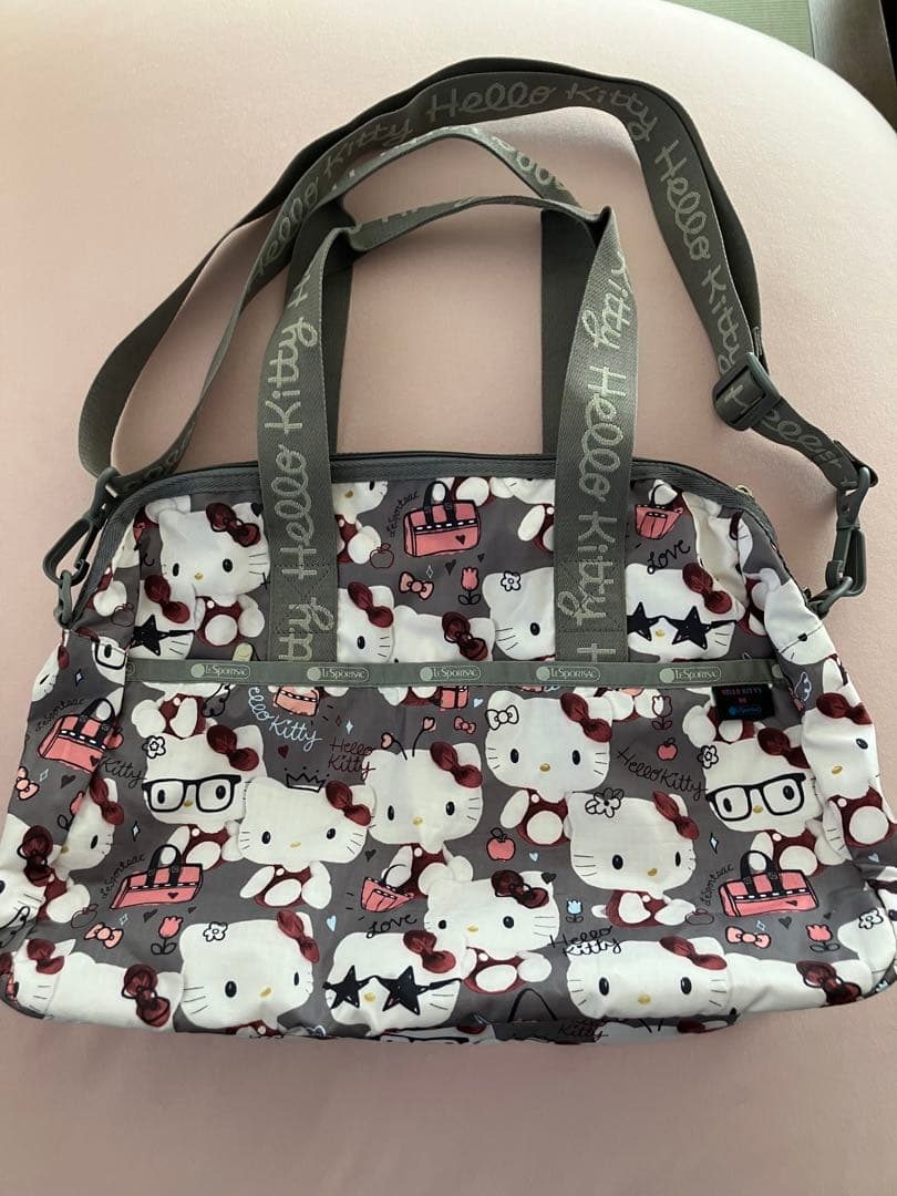 ピ*王様 ハローキティ レスポートサック 45周年コラボ 限定品 ハーバーバッグ