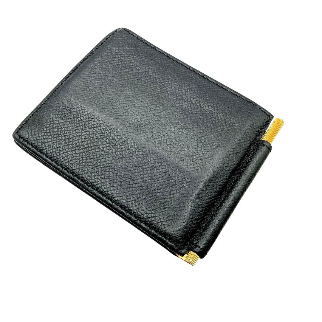 美品✨トムフォード　マネークリップ　カードケース　サフィアーノ　レザー　ブラック