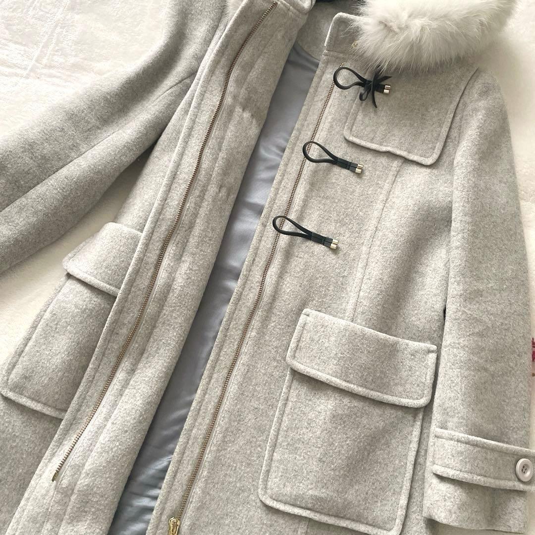 極美品⭐︎JILL STUART フォックスファー グレー ダッフルコート M