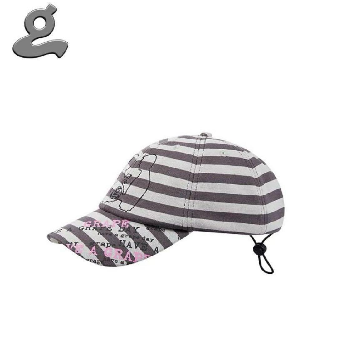 期間限定価格 GRAPE PRINTED STRIPED CAP ボーダー