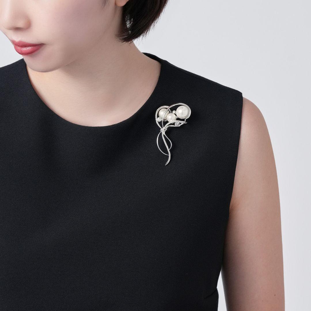 VENDOME BOUTIQUE 貝パール ブローチ ヴァンドームブティック