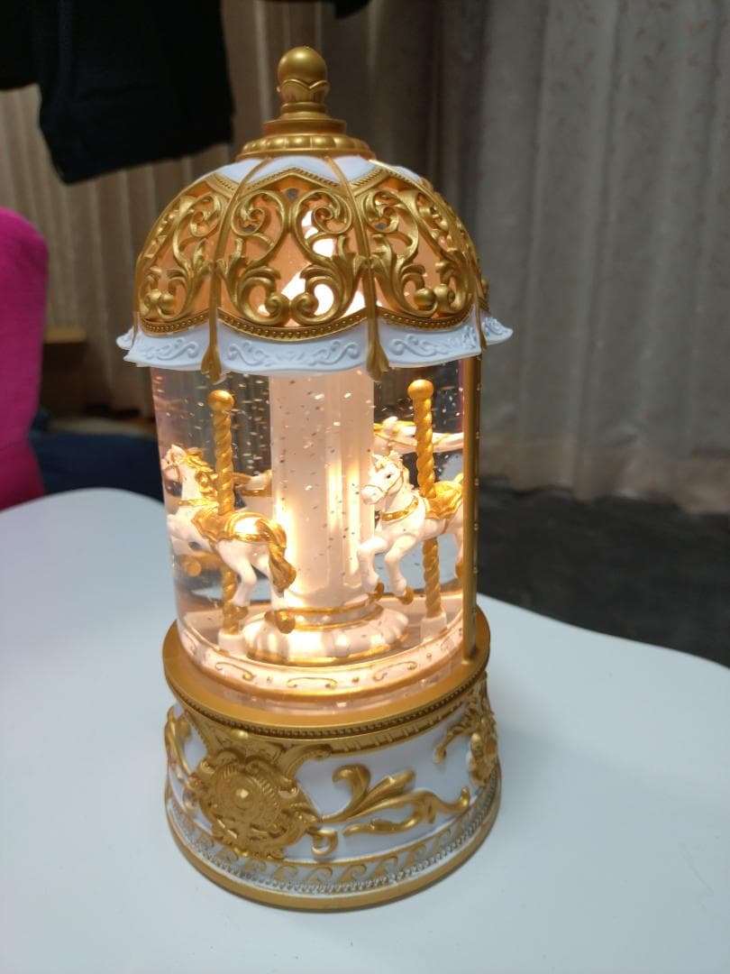 【本日限定】フランフラン 木馬が回るスノードーム✨オルゴール付 クリスマス