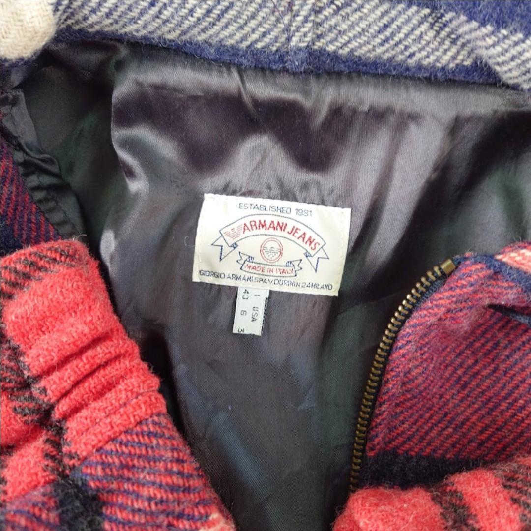 シ*理様 【希少】ARMANI JEANS ウール100% パーカー イタリア製