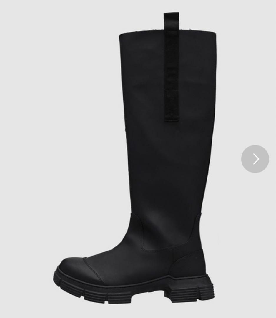 GANNI ロングラバーブーツ
