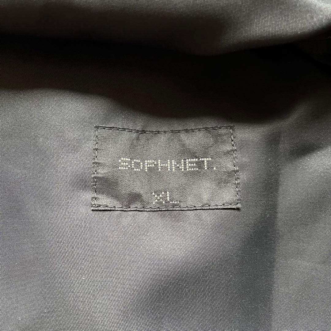 鉄雪SOPHNET. ナイロンジャケット 黒 ソフネット　コーチ　ブルゾン