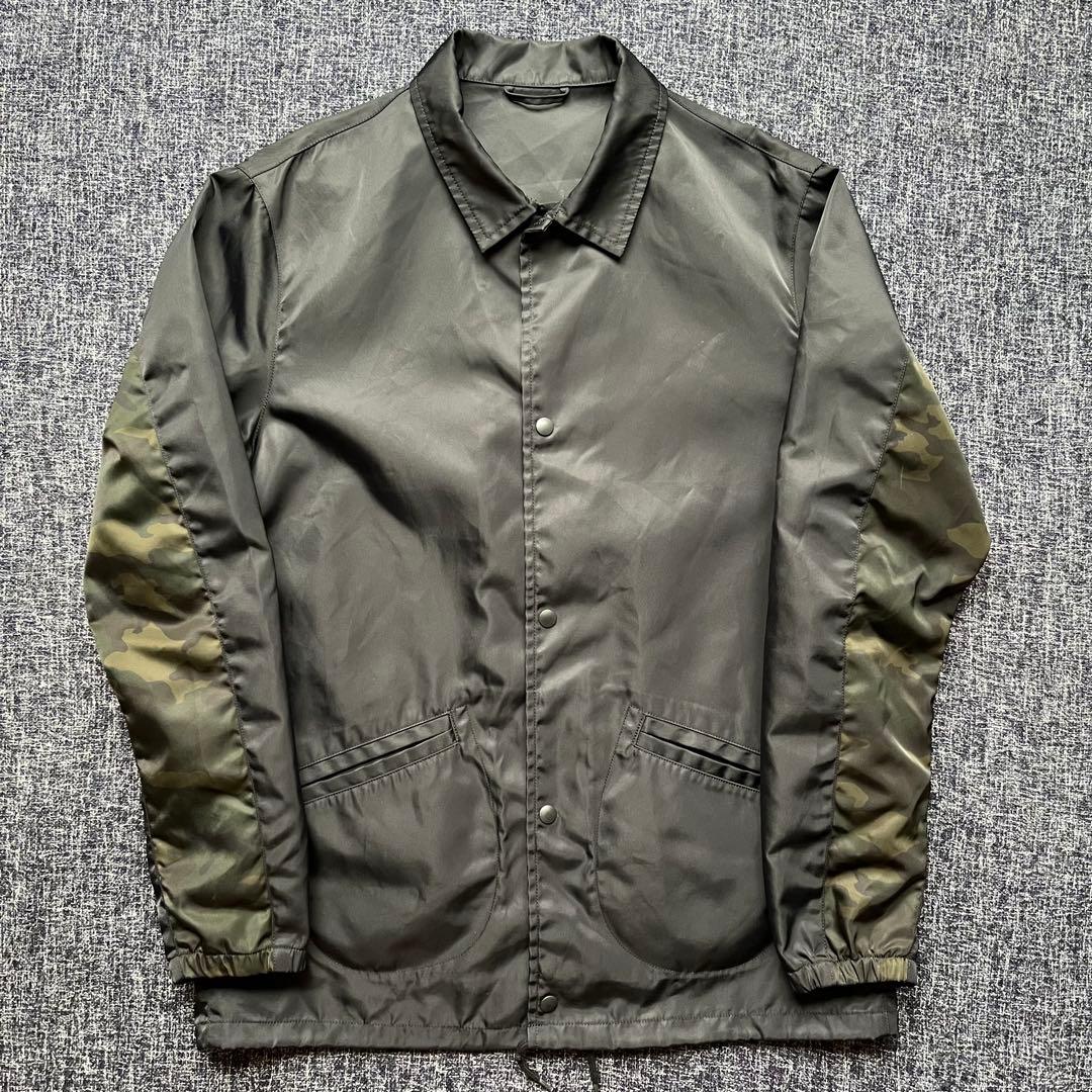 鉄雪SOPHNET. ナイロンジャケット 黒 ソフネット　コーチ　ブルゾン