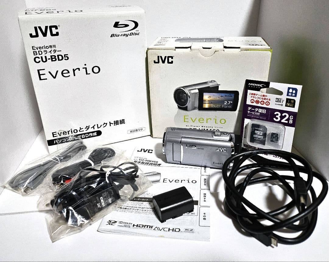 動作確認済 JVC Everio ビデオカメラ本体 アクセサリー BDライター