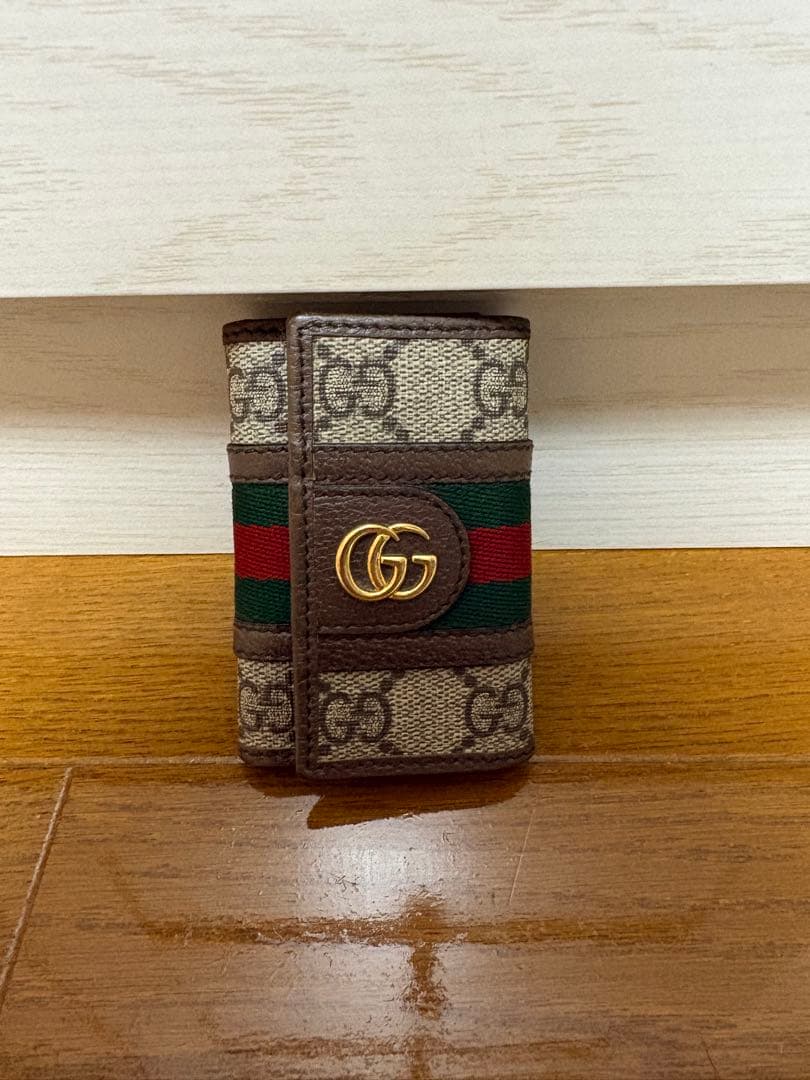 [Ⓜ️] GUCCI GGパターン キーケース シェリーライン
