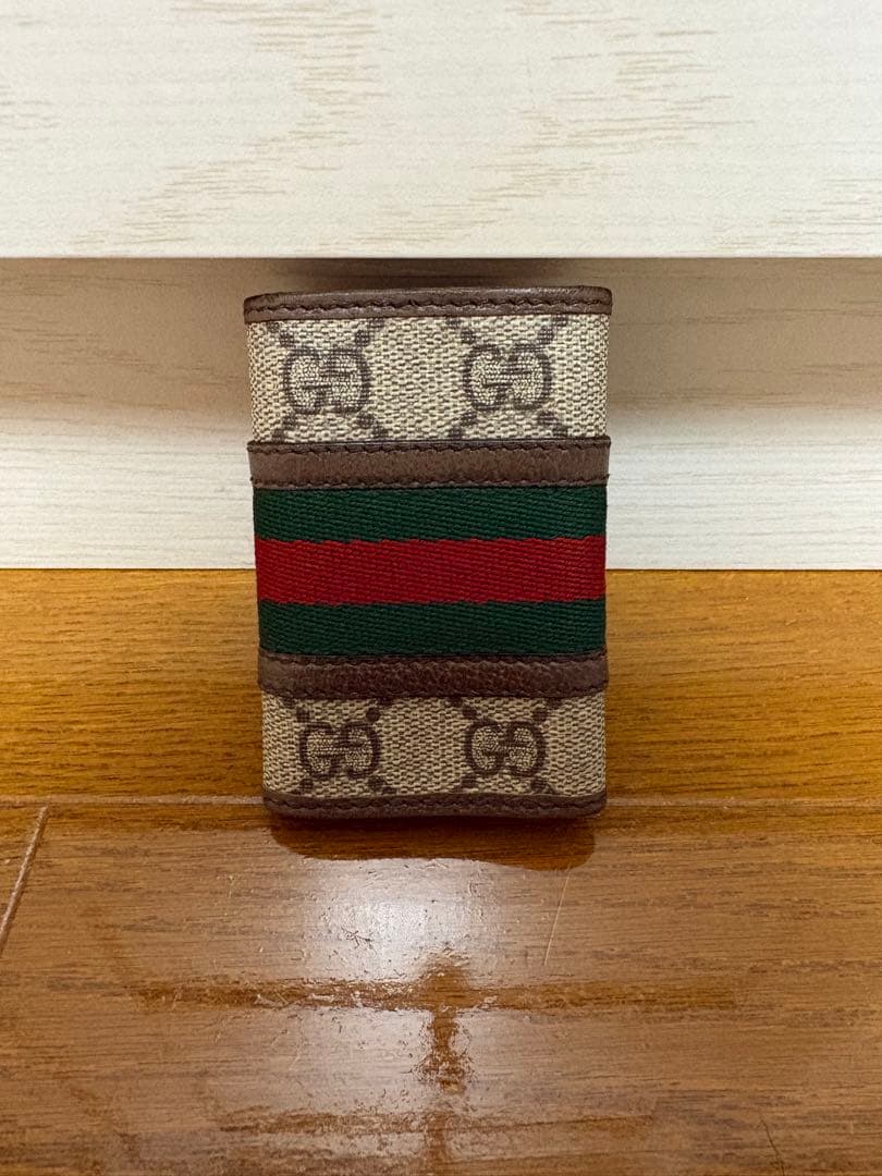 [Ⓜ️] GUCCI GGパターン キーケース シェリーライン