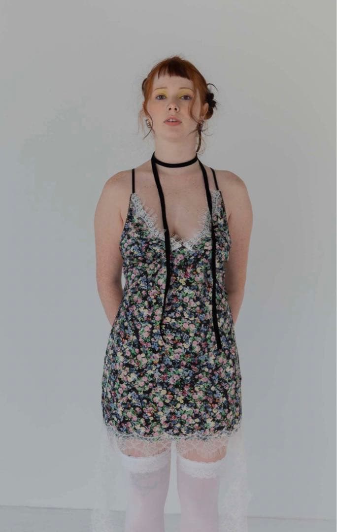 トップス IMASA - Night floral mini dress