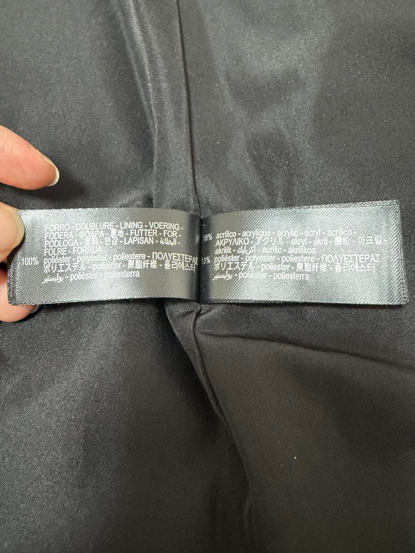 ZARA ザラ パフジャケット ダウンコート ロング丈 フードファー