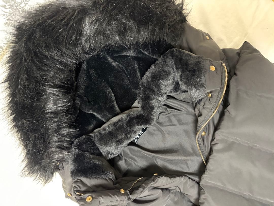 ZARA ザラ パフジャケット ダウンコート ロング丈 フードファー