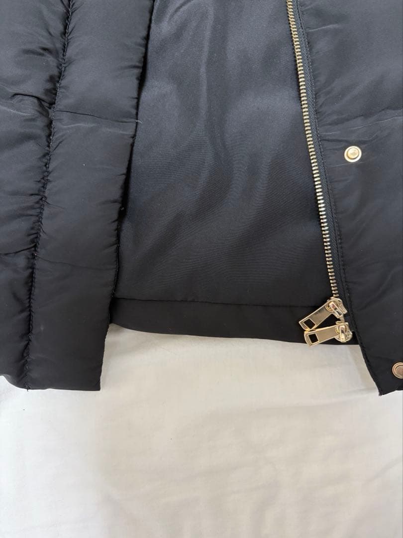 ZARA ザラ パフジャケット ダウンコート ロング丈 フードファー