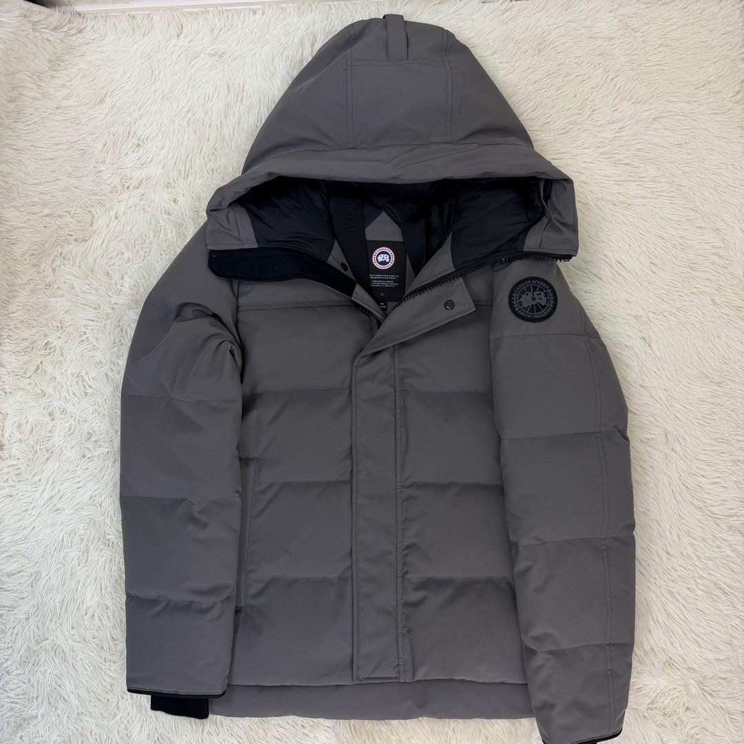 【現行品/美品】カナダグース マクミランパーカ ブラックレーベル グレー M