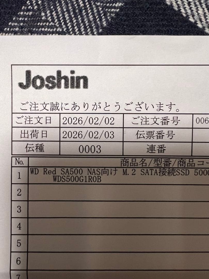 内蔵型SSD WD RED SA500 500GB