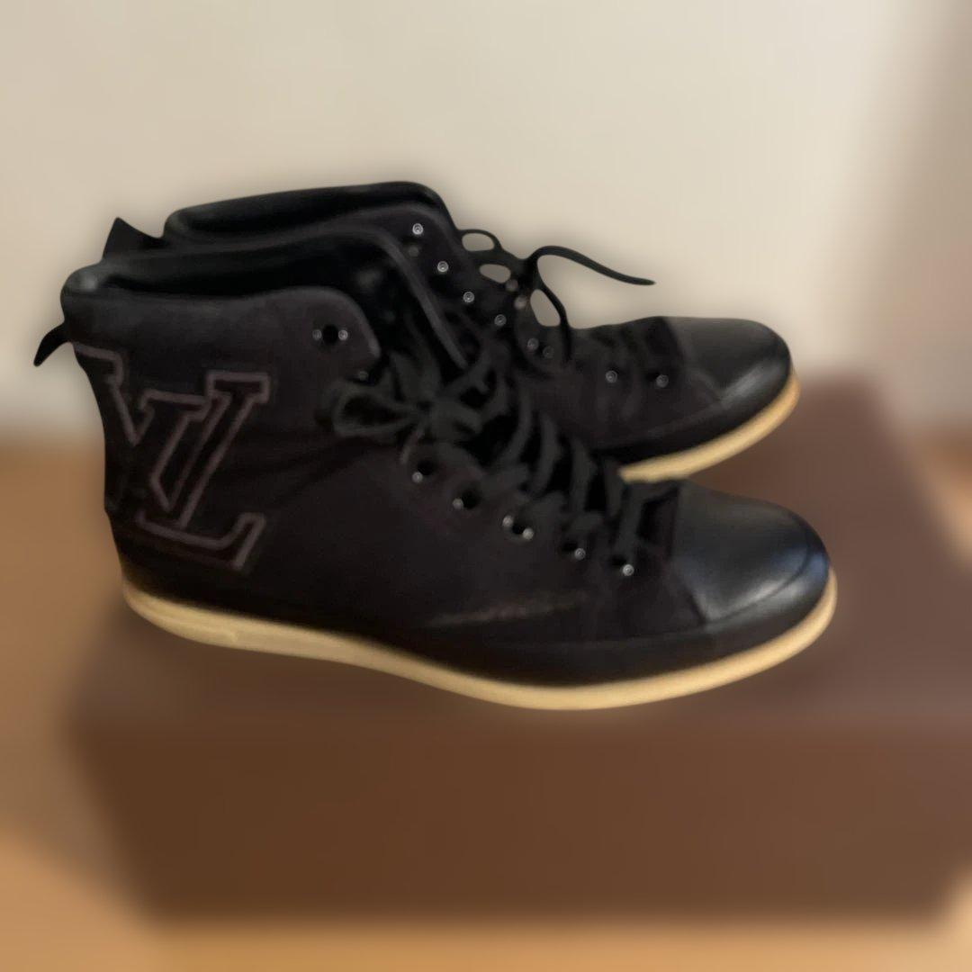 ルイヴィトン　ハイカットレザーシューズ