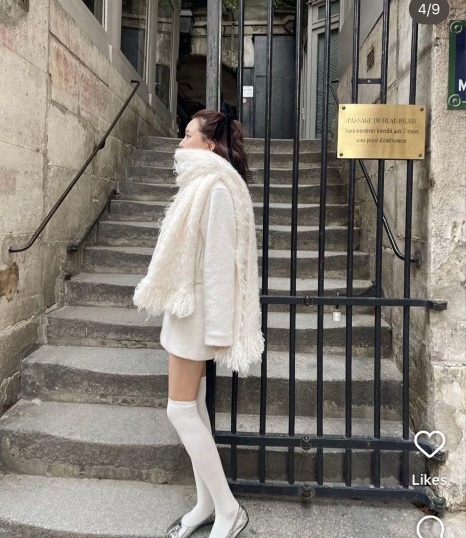 【最終値下げ】Pigalle shaggy muffler the toe