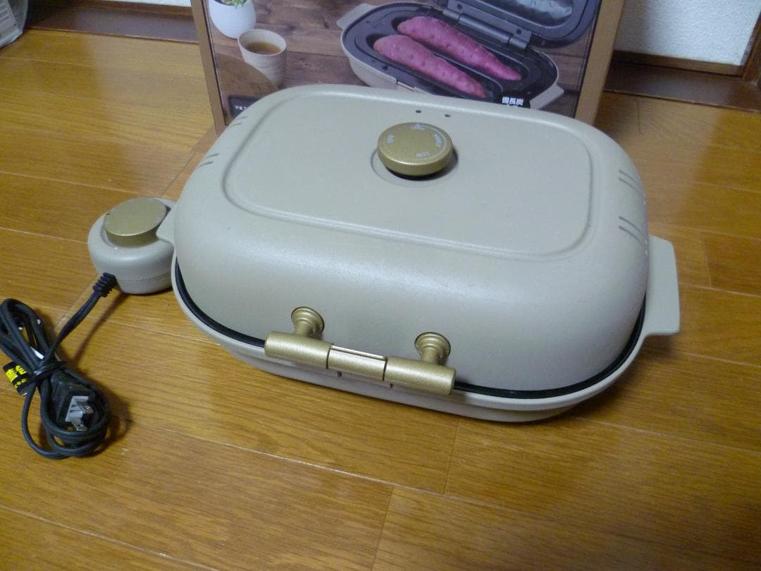 ドウシンシャ焼き芋メーカー、 備長炭入プレート、タイマー付WFT-102T