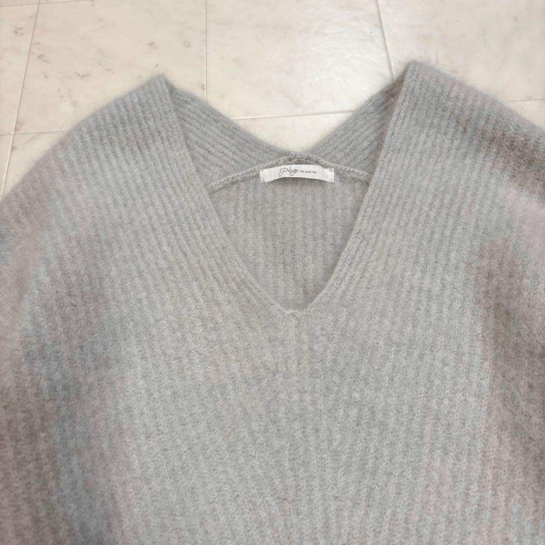 Plage ★新品★FurアゼVネックプルオーバー
