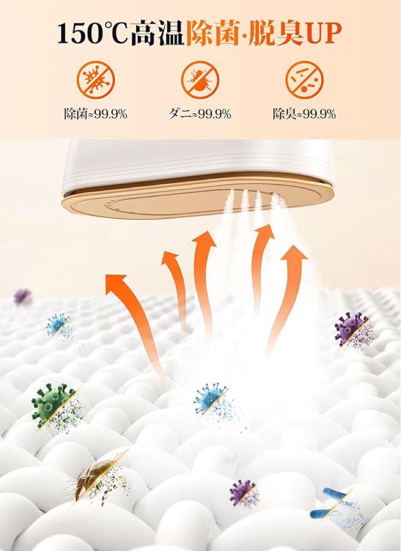 アイロン スチームアイロン 衣類スチーマー シワ伸ばし LEDディスプレイ