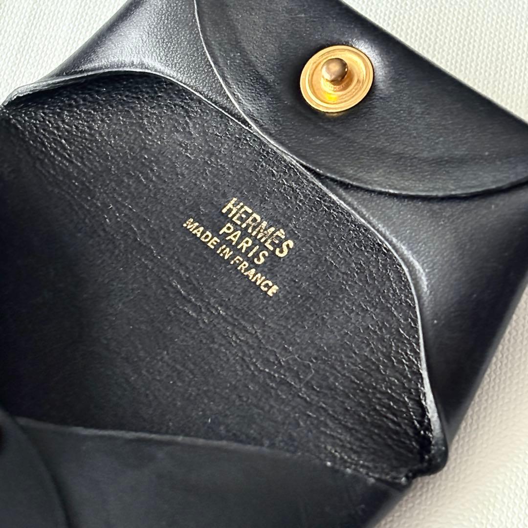 入手困難 極美品『エルメス』バスティア ボックスカーフ ブラック ケース