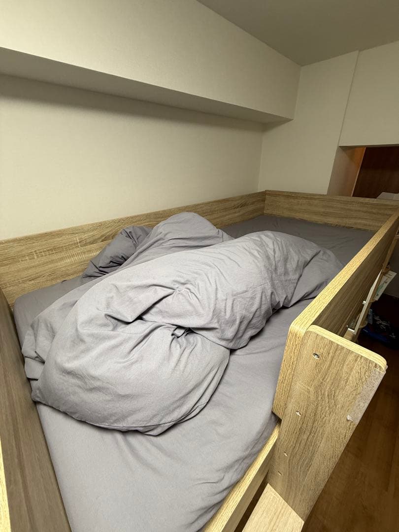 わくわくランド　ハイタイプロフトベッド　Peep　デスク付き