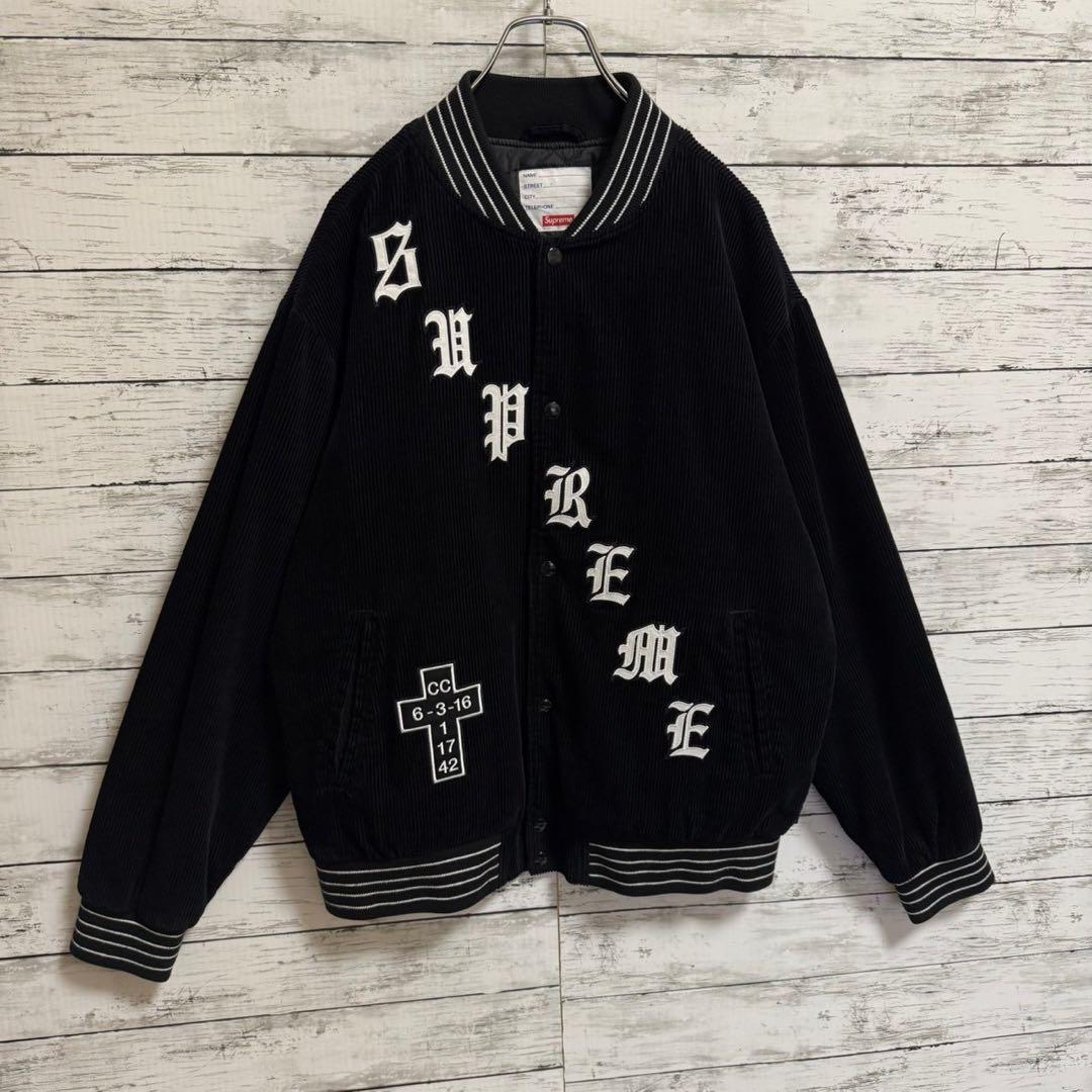 【即完売モデル】シュプリーム☆オールドイングリッシュ 刺繍 ジャケット957