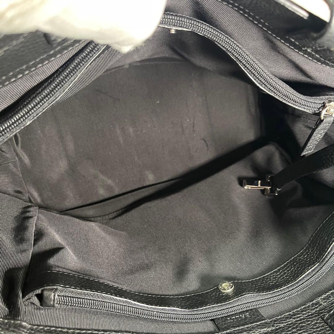 【超美品✨】BALLYバリーメンズビジネスバッグトートレザーBロゴ黒船型A4◯