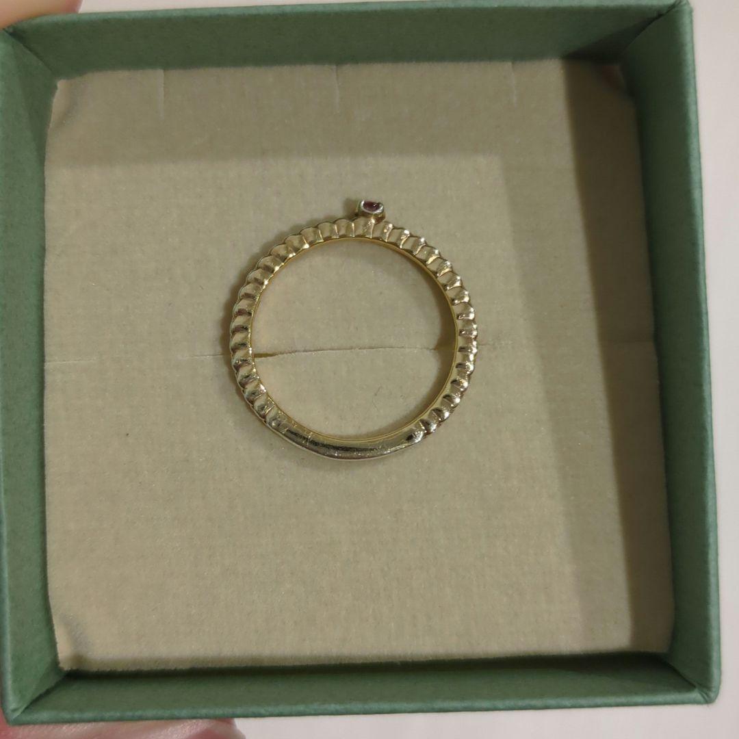 【t2187trinn7】ゴールドトルマリンリング　nojess 　11号