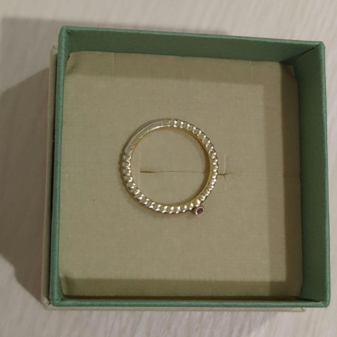 【t2187trinn7】ゴールドトルマリンリング　nojess 　11号