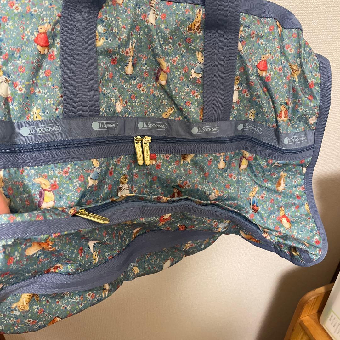 レスポートサック　ボストンバッグピーターラビット　大容量　ポーチつき