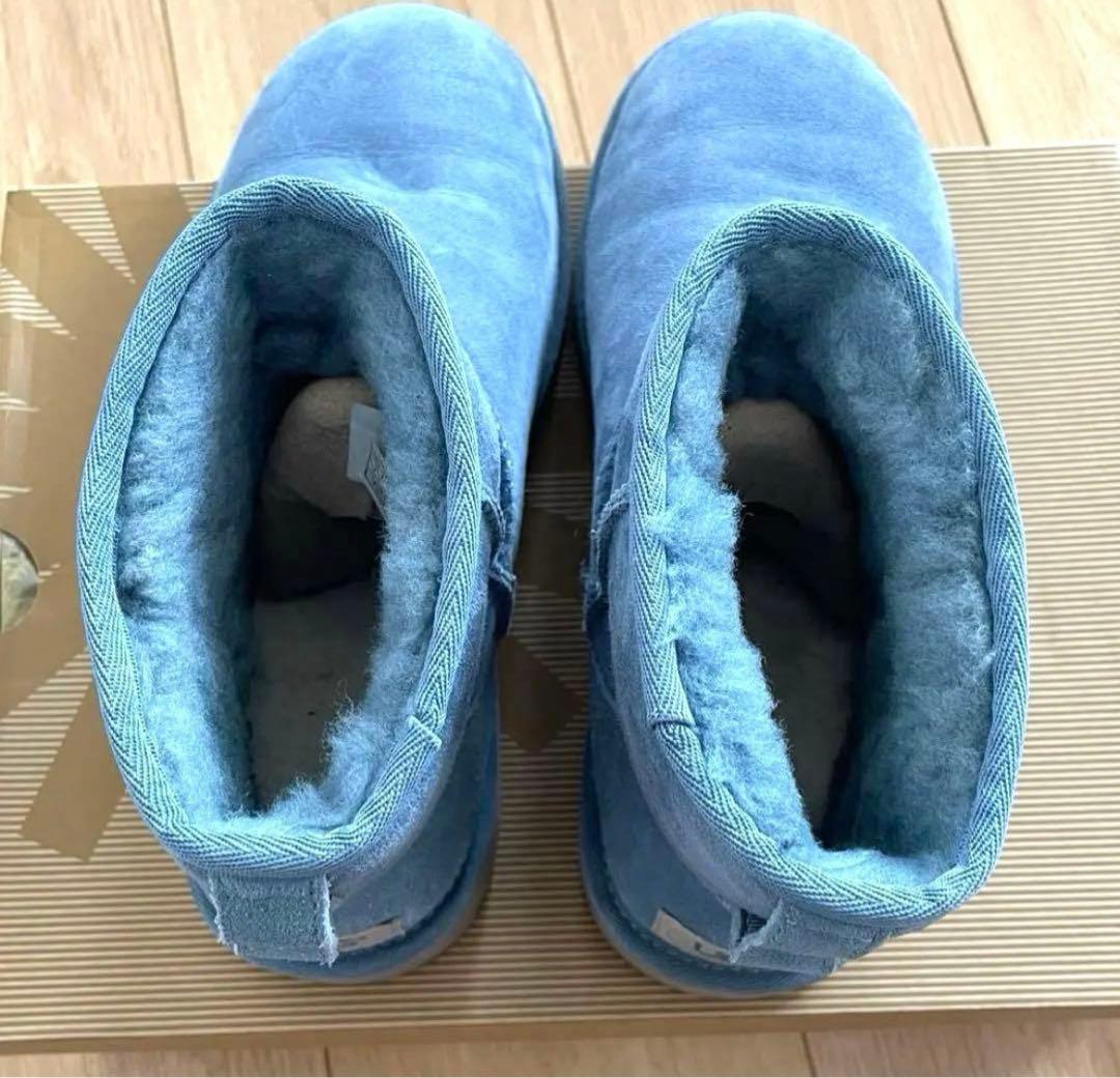 UGG クラシックミニムートンブーツ ブルー美品