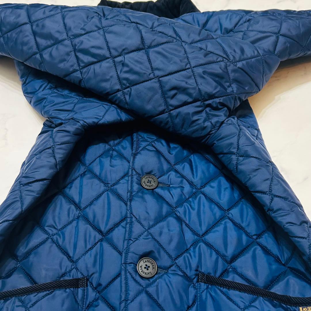 【美品】ラベンハム×ポールスミス　キルティングジャケット　総柄 2way フード