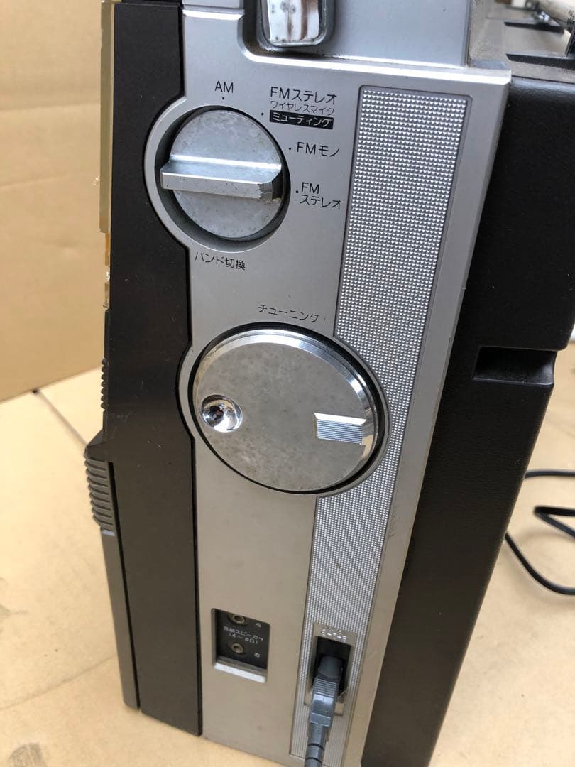 SHARP ザ・サーチャーW GF-808 ラジカセ　 年代物(I1)