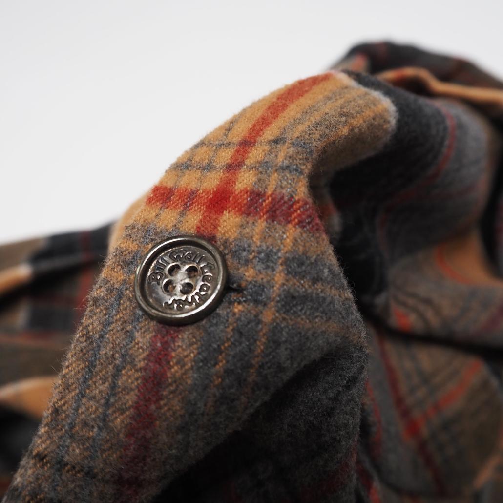 ビルウォールレザー別注 PENDLETON オンブレボートシャツ 925銀ボタン