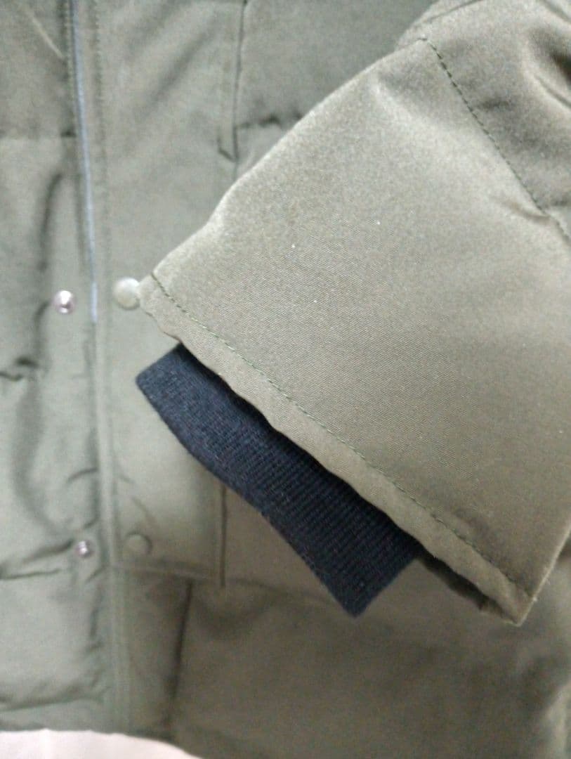 美品DANTON ファー付きロングダウンジャケット36